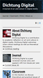 Mobile Screenshot of dichtung-digital.de